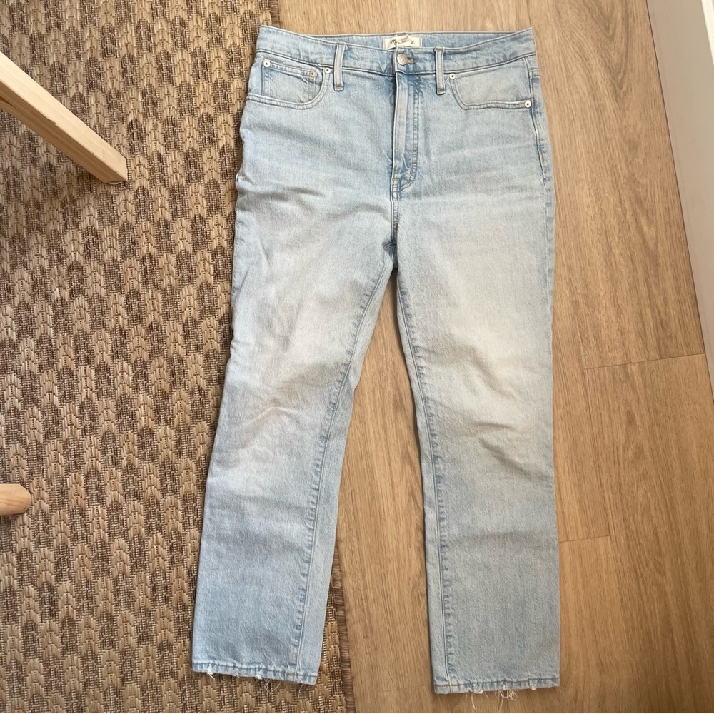 Madewell Light Blue Women's Straight Leg Jeans Slim Demi Boot